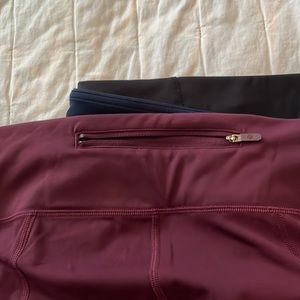 Lulu burgundy leggings